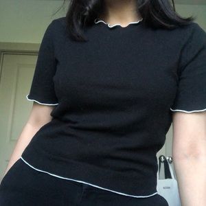 zara top // size l (however fits s/m as well)